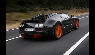 Bugatti Veyron 16.4 Grand Sport Vitesse 2013 Roadster World Speed Record  rear